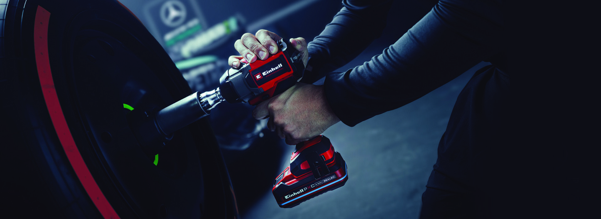 Επαγγελματικό εργαλείο Einhell Professional με μπαταρία Power X-Change SEALED στη Mercedes-AMG PETRONAS F1 Team